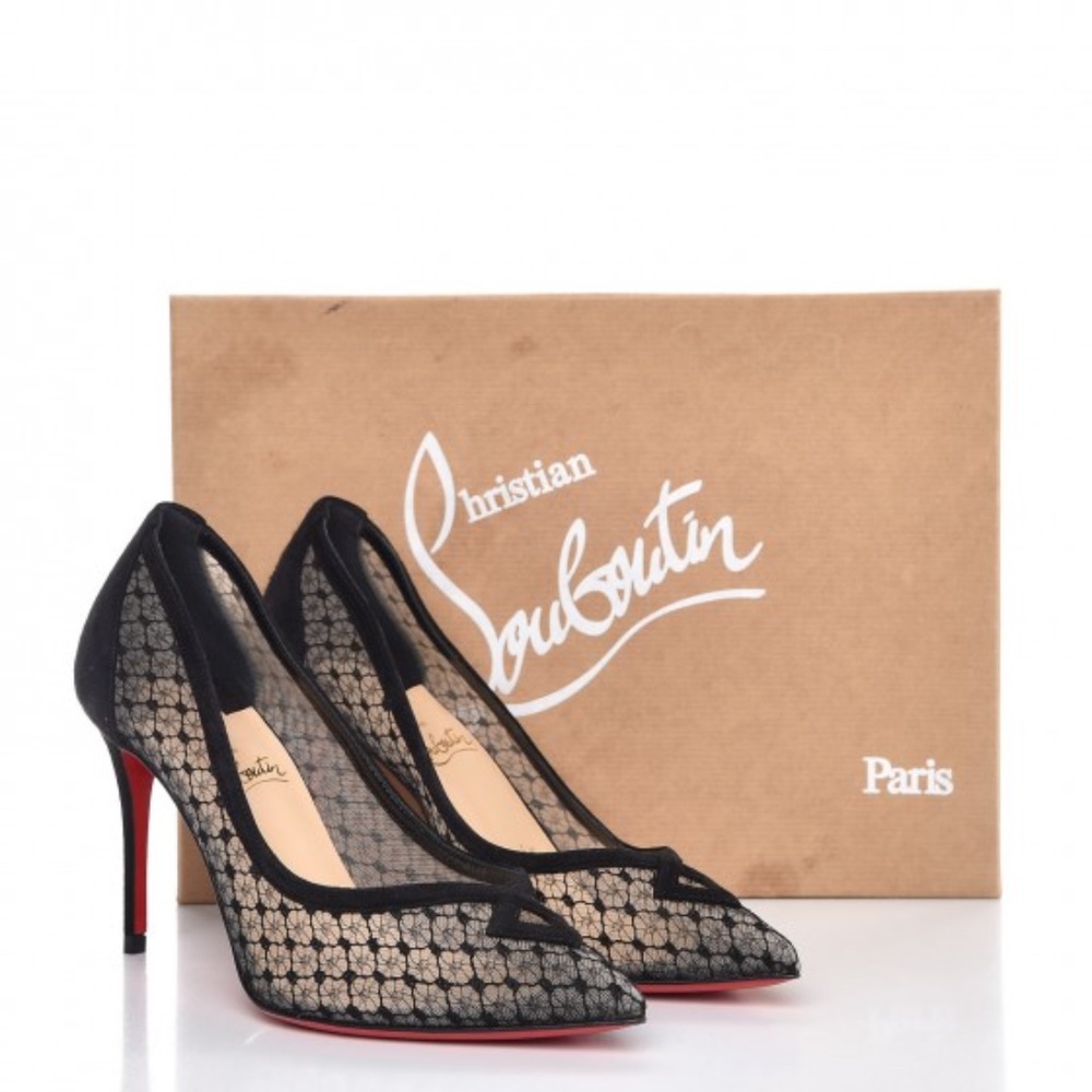 Christain Louboutin Neoalto 85 Dentelle Resille